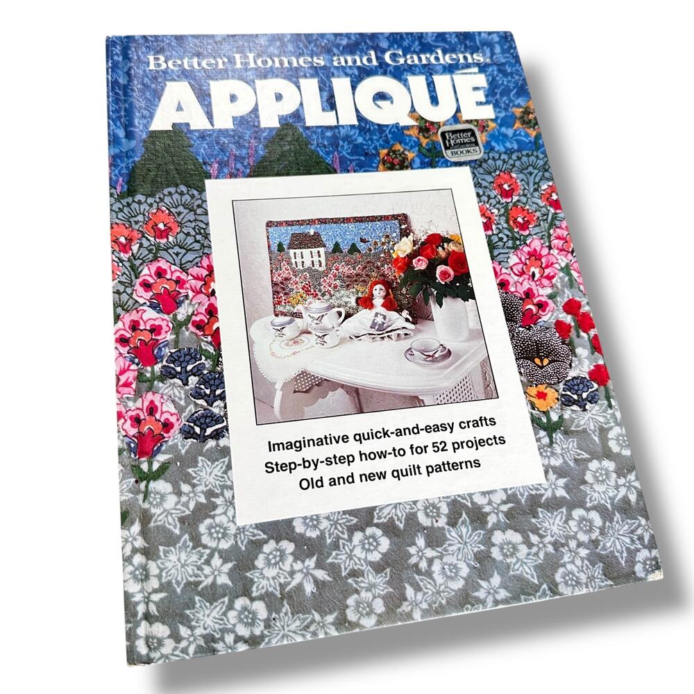 1970s Better Homes and Garden Applique Sewing Craft book How To